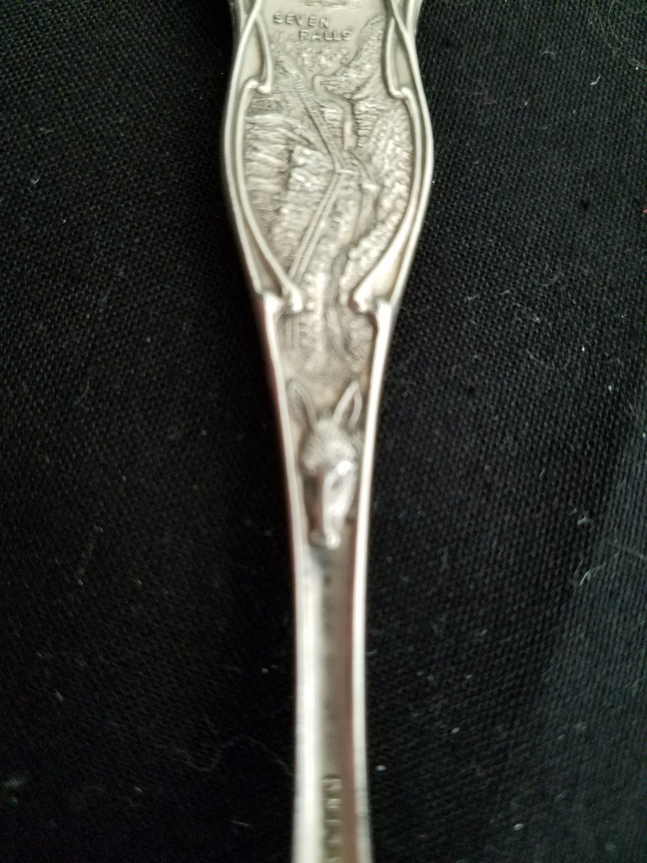 Antique Sterling Silver Souvenir Spoon State Capitol Denver Etsy