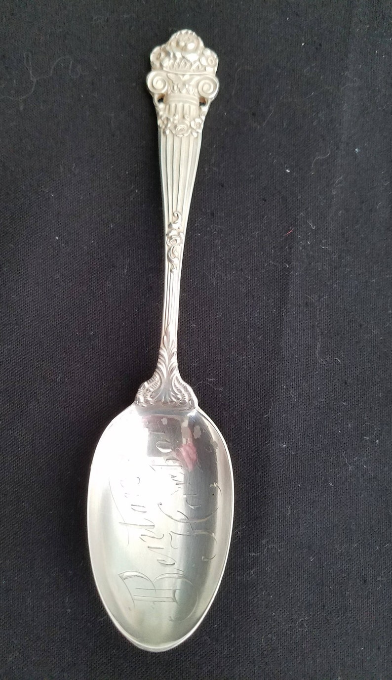Antique Towle Sterling Silver Souvenir Spoon Pat 1898 Etsy