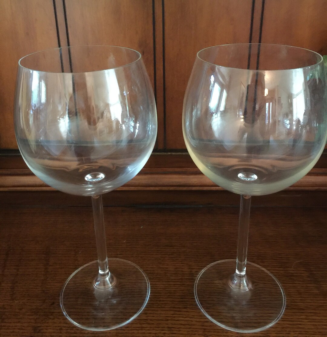 Vintage Pair of Large Balloon Bowl Red Wine Glasses. 22 Oz. - Etsy