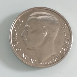Vintage 1981 Luxembourg 1 Franc Coin.  Grand Duke Jean.