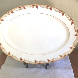 Vintage Lenox Porcelain China, Essex Pattern, Maroon (Smooth) Dinner Plate - Circa 1960's. image 4