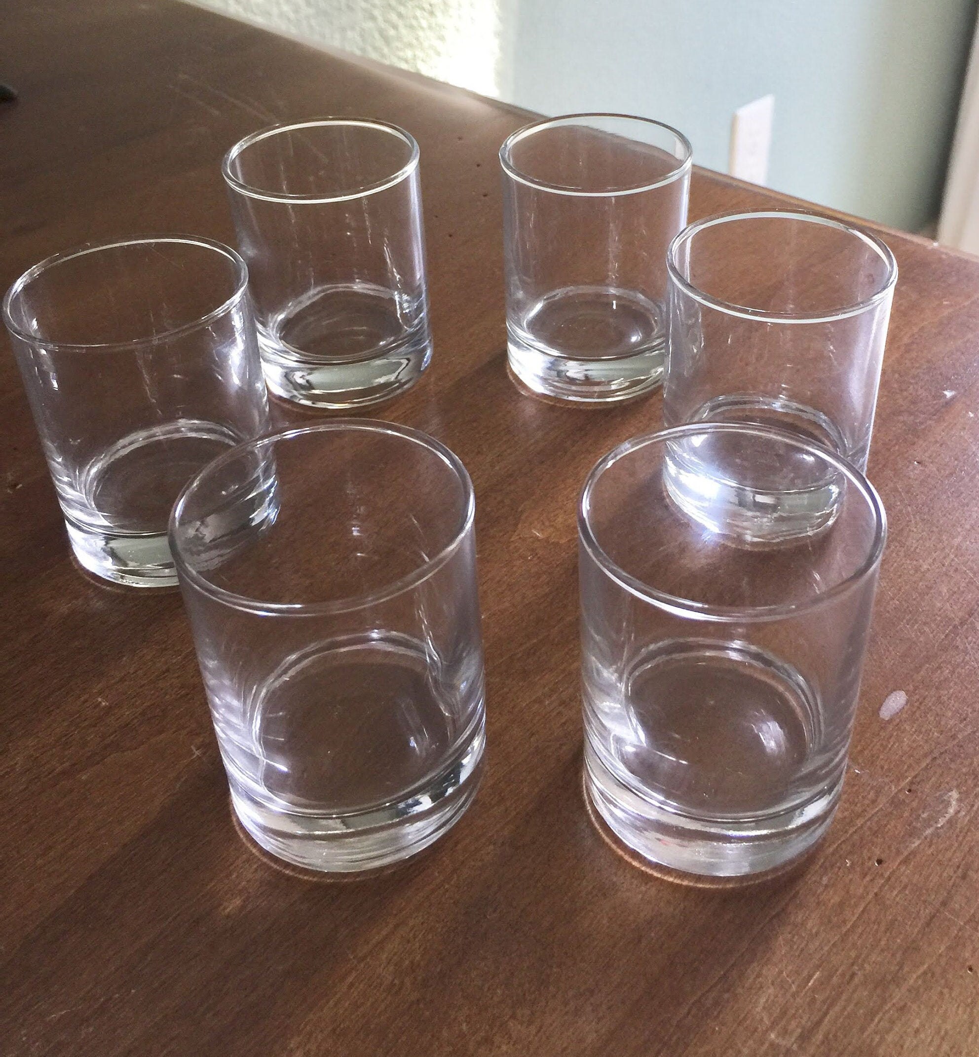 Vintage Glass Tasting Shot Glasses Straight Sided. Sistema Etsy