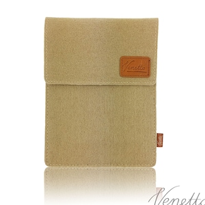 Voelde mouw gevaldekking van het tas hoesje case voor eBooklezer, 6 inch tablet, Cappucino Braun afbeelding 1