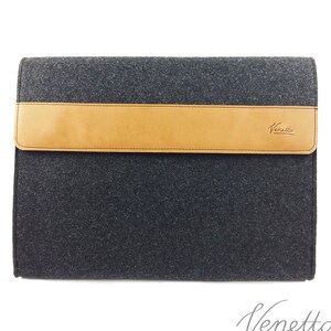 Nootebook sac en feutre mallette d'affaires sac de travail feutre noir