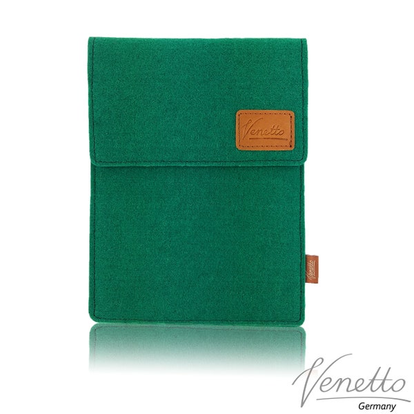 Tasche für eBook-Reader Hülle aus Filz Filztasche Sleeve Schutzhülle für Kindle Kobo Tolino Sony Trekstor, Grün