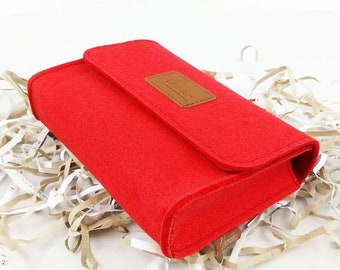 Sac toilette sacs sacs sacs mini pochette trousse de feutres pour accessoires et accessoires, rouge