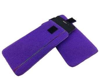 5-6.4 "universal Pouch case cover Purple