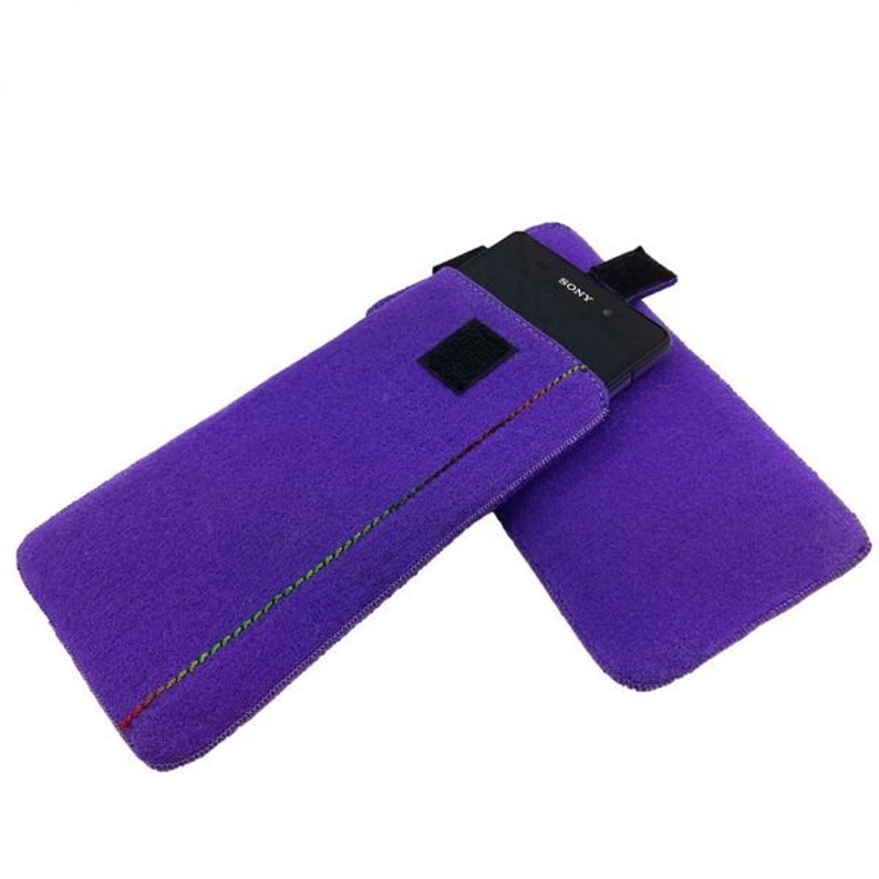 5-6.4 universal Pouch case cover Purple image 1