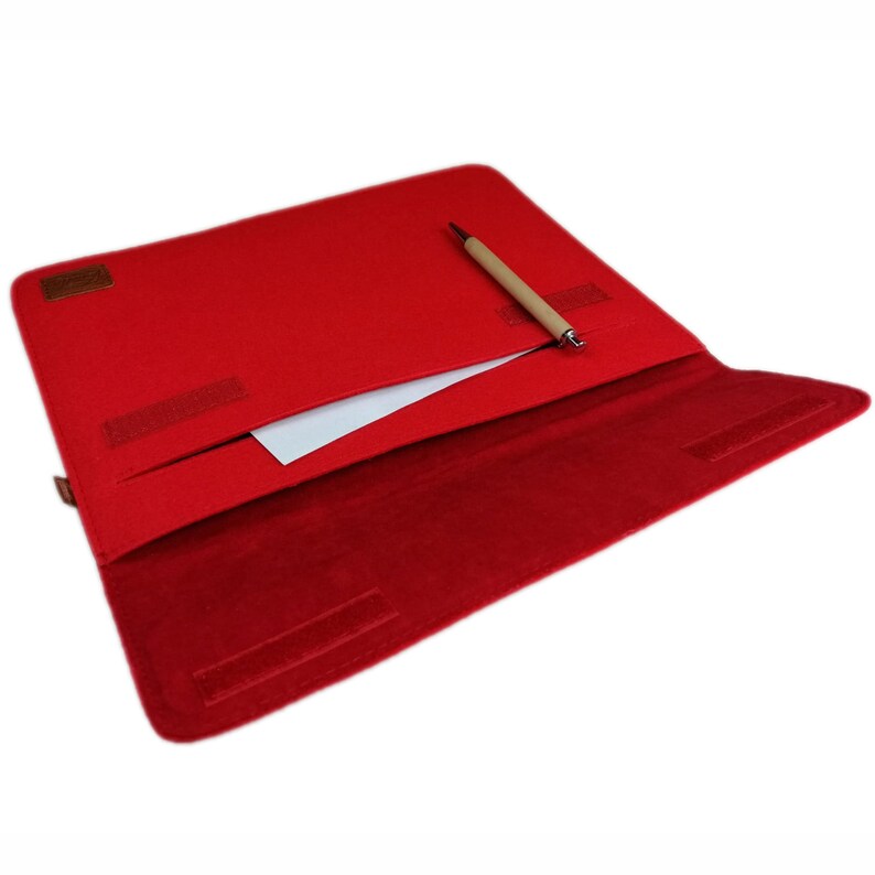 For 12.9 iPad Pro, 13.3 MacBook Air M1 / M2 sleeve bag felt bag laptop notebook ultrabook 13 inch sleeve protection red image 2