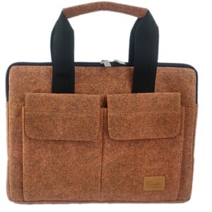 12,9-13,3 pouces sac pochette protectrice porte-documents sac pour MacBook / Air / Pro, orange de portable iPad Pro, surface, ordinateur portable