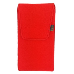 Housse de sac de protection verticale ventre sac pochette de sac feutre pour Samsung S9 / S9 , rouge image 1