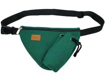 Ceinture sac sac ventre ceinture vert bouteille