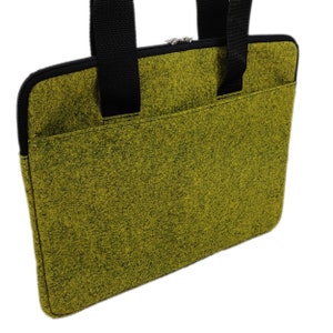 12.9 13.3 inch case protective case protective case briefcase handbag for MacBook / Air / Pro, iPad Surface laptop notebook olive mottled image 3