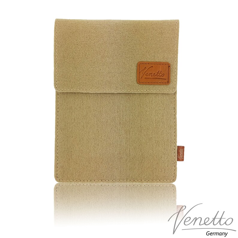 Étui à manchon Housse Etui sac pochette pour lecteur deBook, 6 pouces tablet, Cappucino Braun image 1