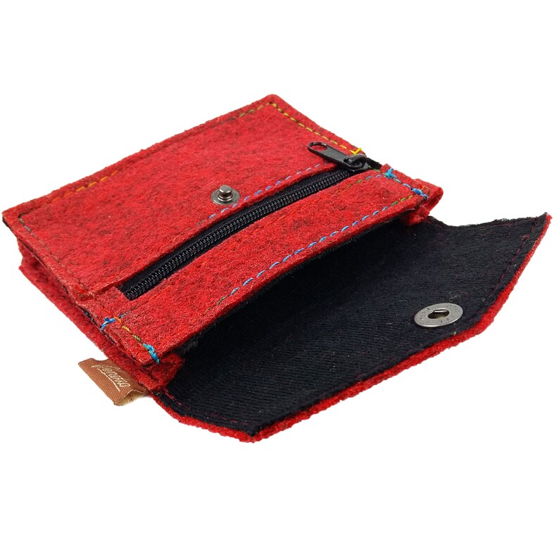 Mini Wallet wallet Purse wallet RED image 7