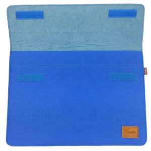 Case for 13 MacBook Case Sleeve Case Sleeve Made Felt Felt Bag for Notebook Laptop Blue Bright image 5