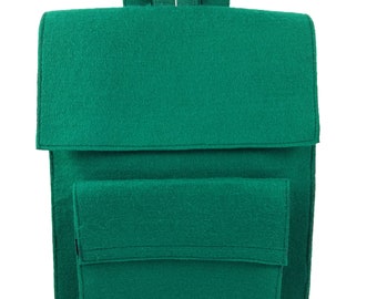 Venetto rugzak tas van vilt voelde unisex handgemaakte Green bag