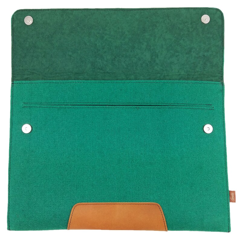 13.3 para MacBook, Surface Case Case Felt Case Felt Case Case Sleeve Case Green Dark imagen 4