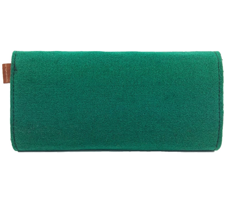 Wallet wallet girl purse felt green dark image 6