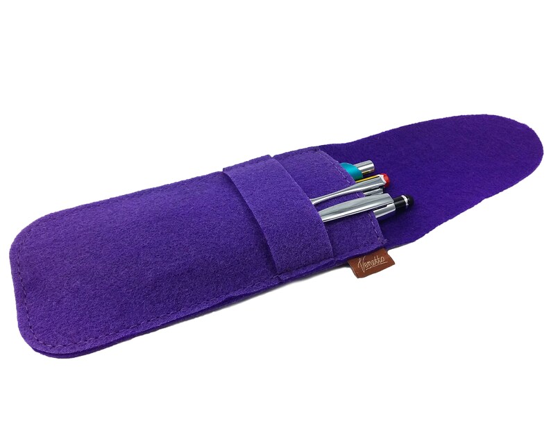 Vegan pens-Case pen holder Schlamperrolle Purple image 2