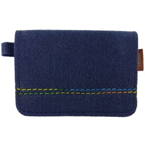 Mini Kinder-Geldbörse Filztasche Portemonnaies blau