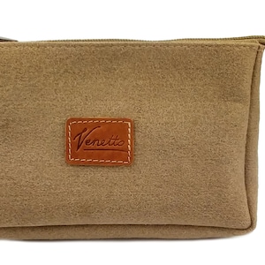 Wallet Bag Bag culture bag pencil pocket purse money bag purse paper purse, cappuccino Brown image 1