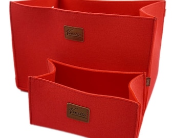 2-er set box feltbox storage box Red Basket