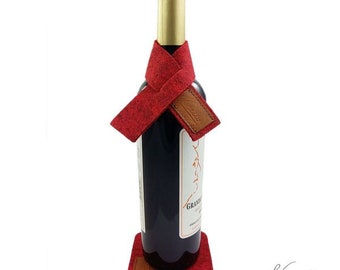 Collare di vino cuff drop catcher colletto del vino sentito rosso