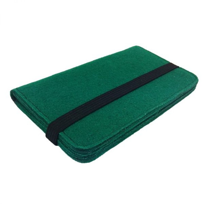 5.2-6.4 organisateur de Bookstyle poche pour Smartphone Pocket feutre vert foncé image 1