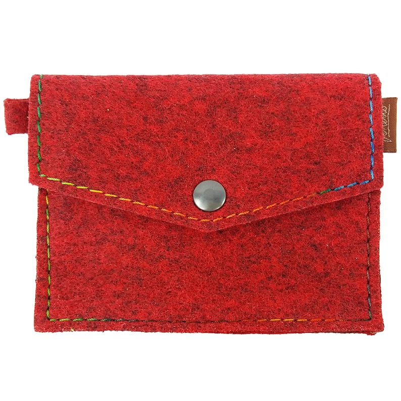 Mini Wallet wallet Purse wallet RED image 1