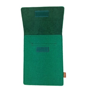 Sac pour lecteur e-book manchon en feutre manchon feutre housse de protection pour Kindle Kobo Tolino Sony Trekstor, vert image 6