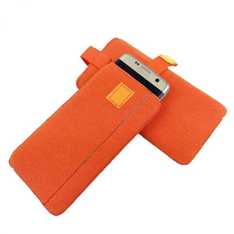 5-6.4 inch universal pouch cover Oragne cover image 1