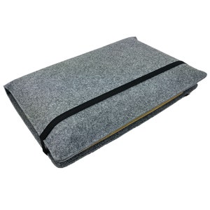 13.4-15.6 inch sleeve Organizer Bag case cover for laptop tablet cell phone, grey image 8