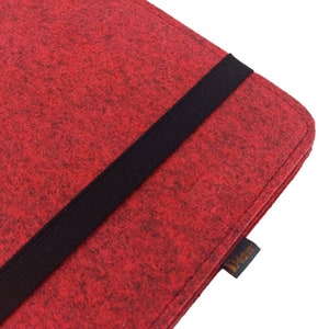 Up to 13 inch tablet bag case for MacBook Air laptop Notebbok sleeve felt bag case red image 3