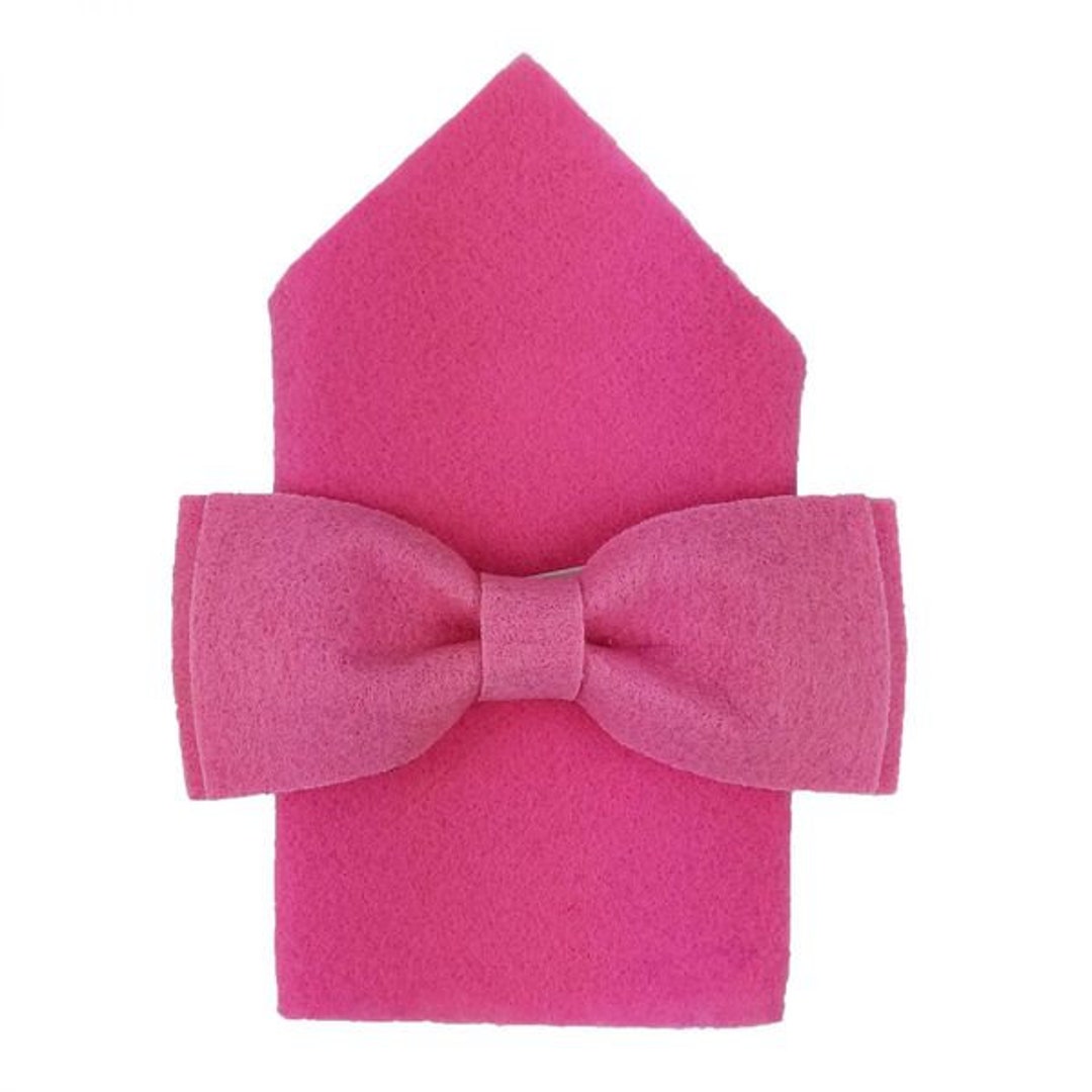 Felt Fly Felt Fly Men Fly Bow Fly Felt With Scarf Pink - Etsy Israel