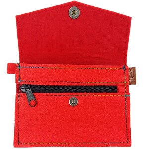 Mini Wallet Women Purse red image 7