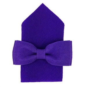 Fly from felt men fly bow with purple purple image 1