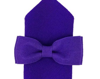 Fly from felt men fly bow with purple purple