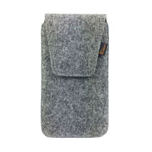 5-6.4 &quot;felt bag pocket for mobile phone bag cover for smartphone, grey