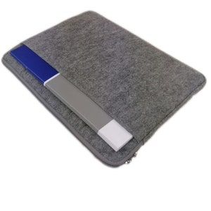 17,3 inch 17 case tas beschermhoes vilt tas beschermhoes voor notebook, laptop grijs afbeelding 2