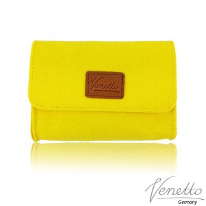 Täschchen Mini Hülle Tasche aus Filz für Zubehör Beutel für Kosmetik Kulturbeutel Gelb
