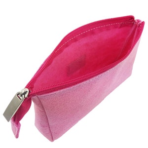 Solution sac sac cosmétique cosmétique sac dargent pour pièces rose image 4