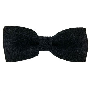 Men's bow fly bow fly made of felt with black and white cloth image 3