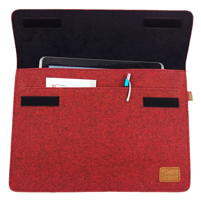 Pour 12.9 iPad Pro, 13 MacBook Air M1 / M2 Case Bag Felt Bag Laptop Notebook Ultrabook 13.3 Inch Case Protection Rouge image 3