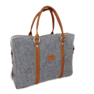 Sac à main Sac à main Sac à main Sac à main sac à main pour MacBook 13,3 » Sac portable homme homme avec des appliques en cuir gris