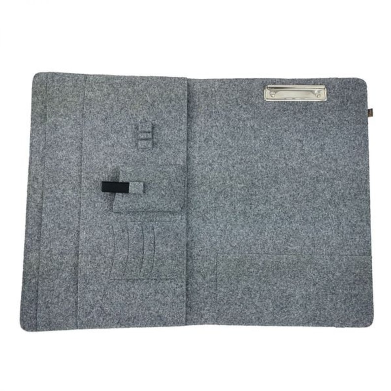 13.4-15.6 inch sleeve Organizer Bag case cover for laptop tablet cell phone, grey image 2