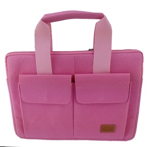 12.9 - 13.3 pouces cas de protection cas cas de protection cas sac à main pour MacBook / Air / Pro, iPad Pro, Ordinateur portable Surface portable rose rose