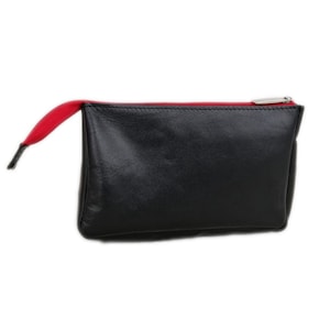 Borsa portamonete, borsa da toilette, borsa da toilette, borsa per soldi, scontrini, portafoglio per soldi, custodia, borsa in pelle per accessori (mouse per PC, sigaretta elettronica)