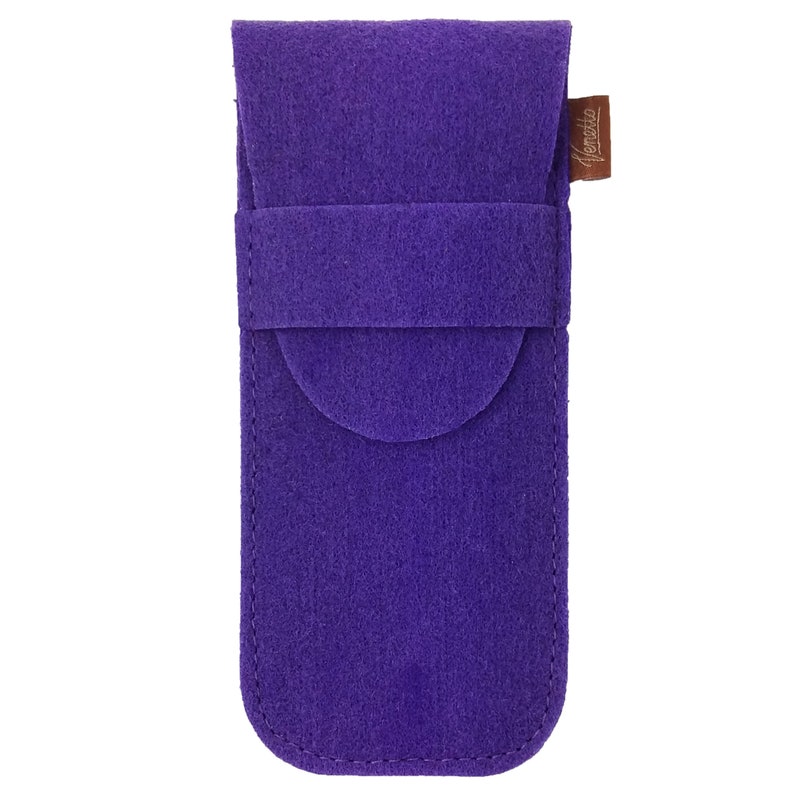 Vegan pens-Case pen holder Schlamperrolle Purple image 1