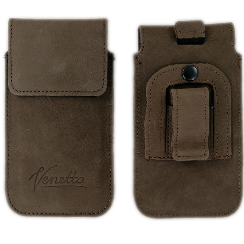 4-5.7 vertical belly bolsa cinturón bolsa de cuero funda protectora para teléfono marrón imagen 2